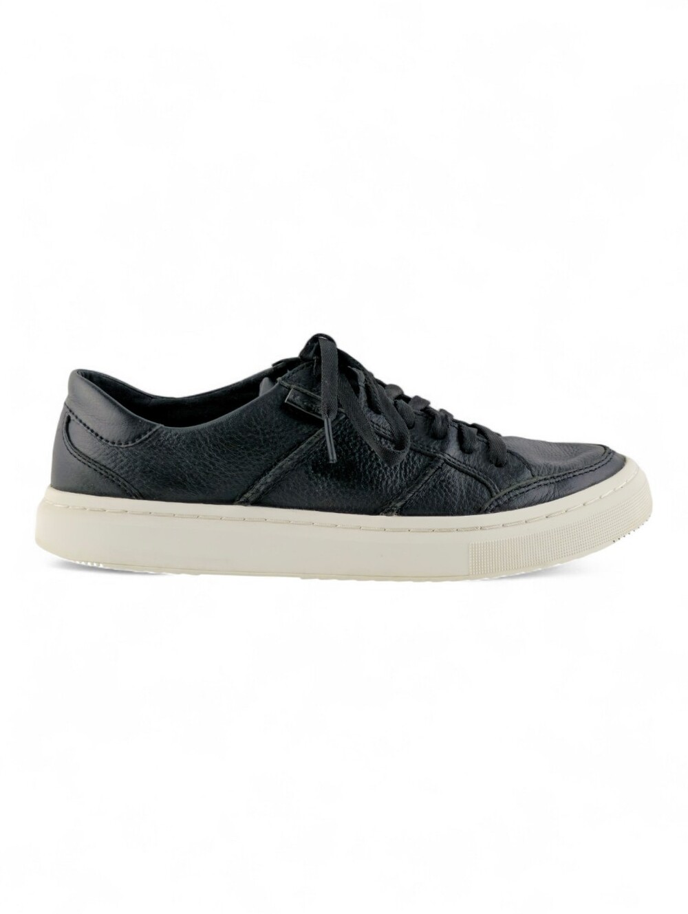 UGG Men's South Bay Black Pebbled Leather Lace Up Sneakers 8